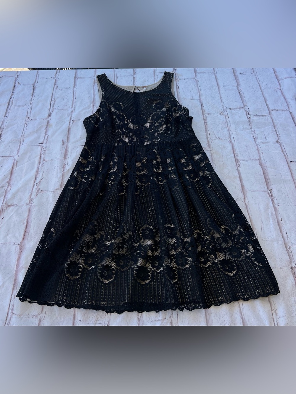Free People Black Lace mini dress size 8